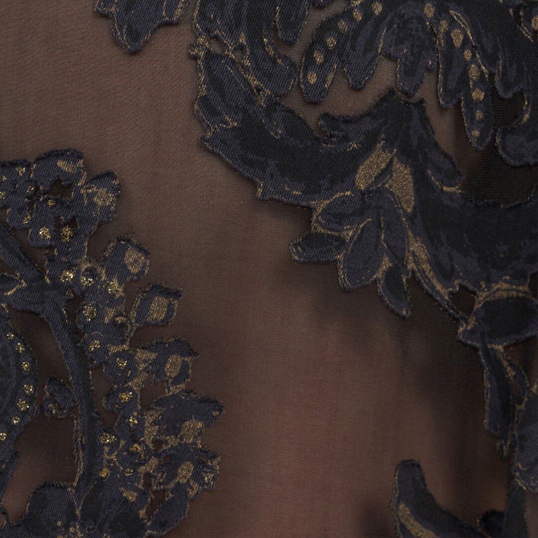 RC Kaftano See-Through in Seta Ornamental Black BLACK WKW011-SLR36