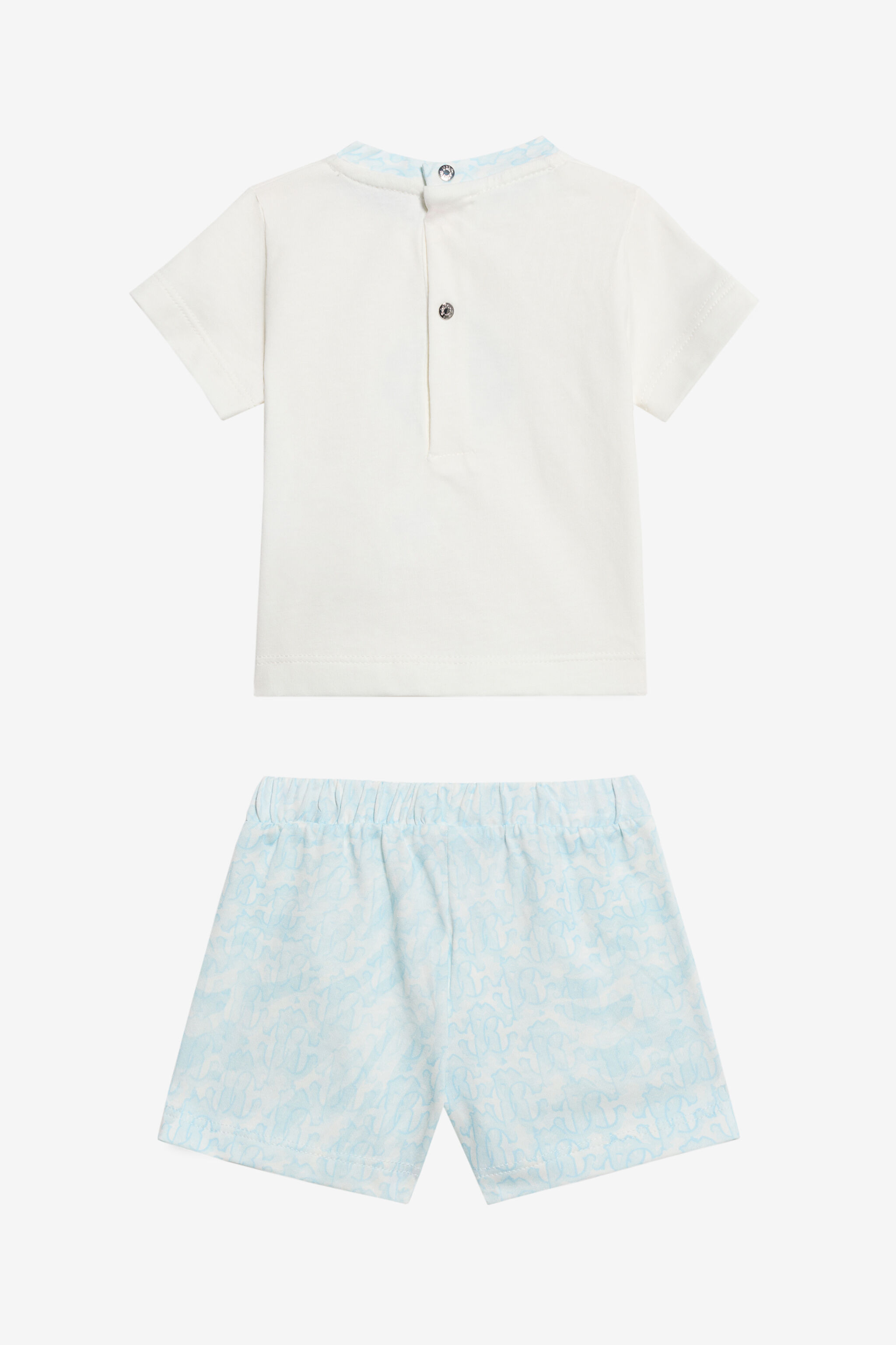 JU White And Light Blue Monogram RC Children Kit BABY BLUE WJT809-JFR11