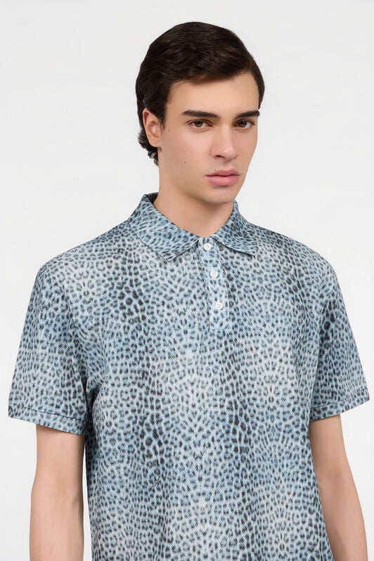 RC Polo aus Baumwolle mit Baby Jaguar-Print QUIET HARBOUR WNT64B-XKR31