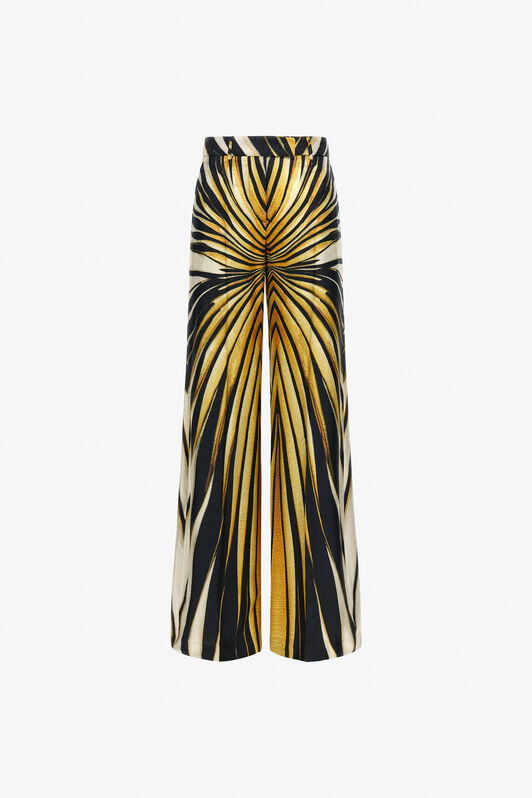 RC Ray of Gold Print Palazzo Pants Gold TKT201-4QM33