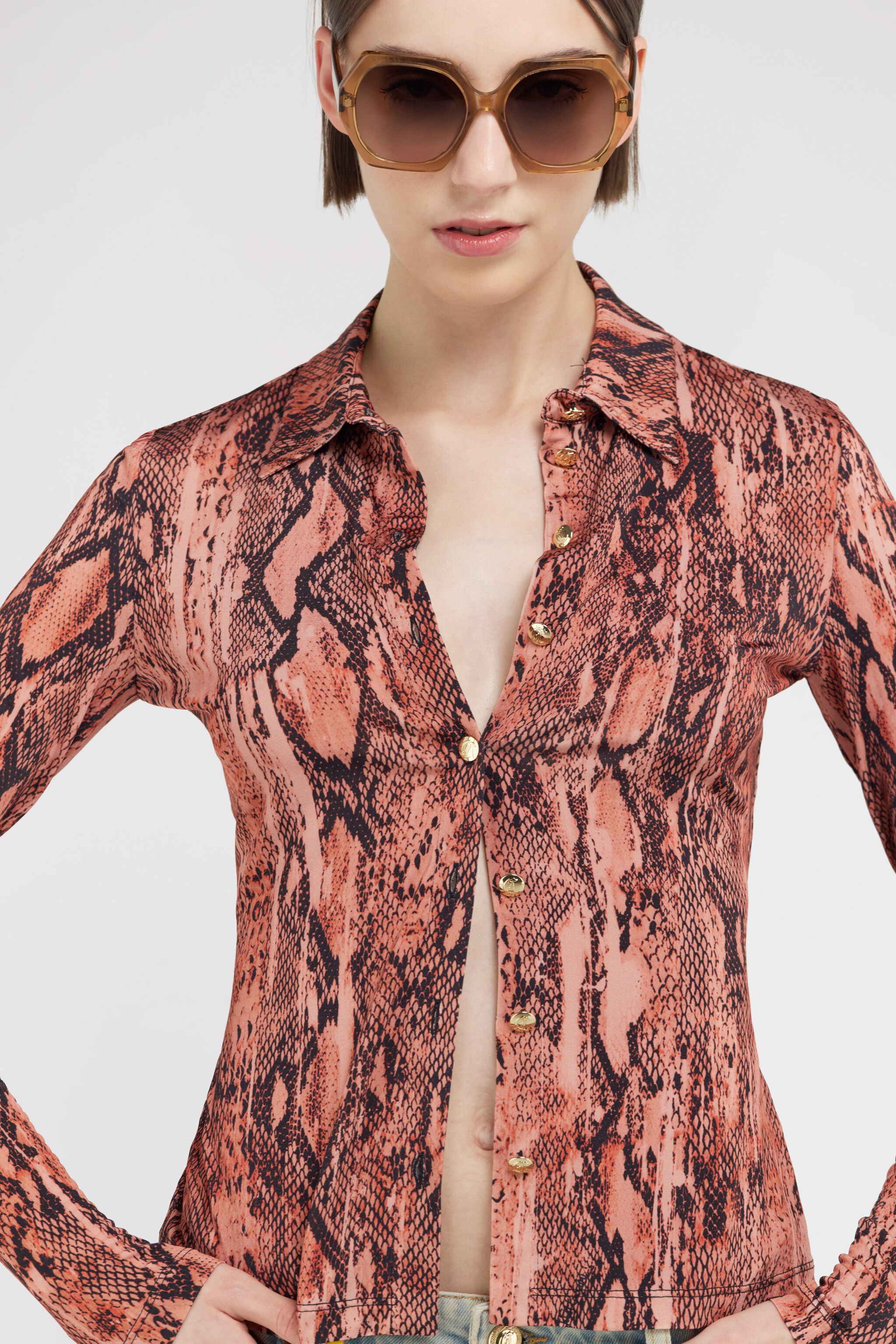JC Camicia Just Cavalli Fucsia SFT099-SF944