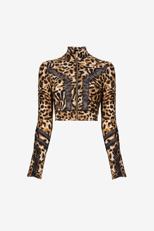 JC Chaqueta deportiva Just Cavalli con estampado Jaguar JC Chaqueta deportiva Just Cavalli con estampado Jaguar ESTAMPADO JAGUAR Q61462-Q0365