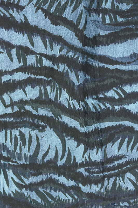 RC Tiger Skin print shirt BLUE OOT70A-2NO65