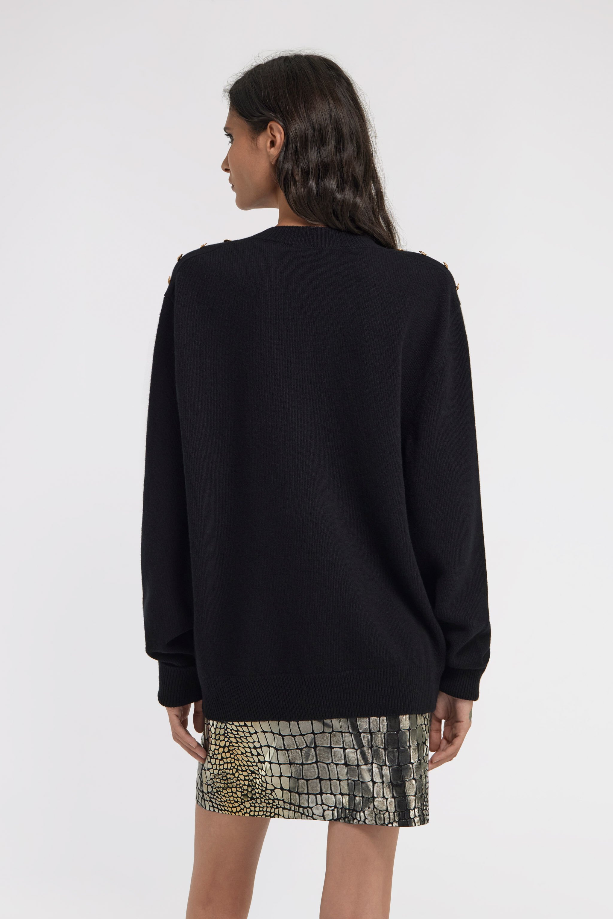 RC Crew-neck pullover Black TKM621-MQ001