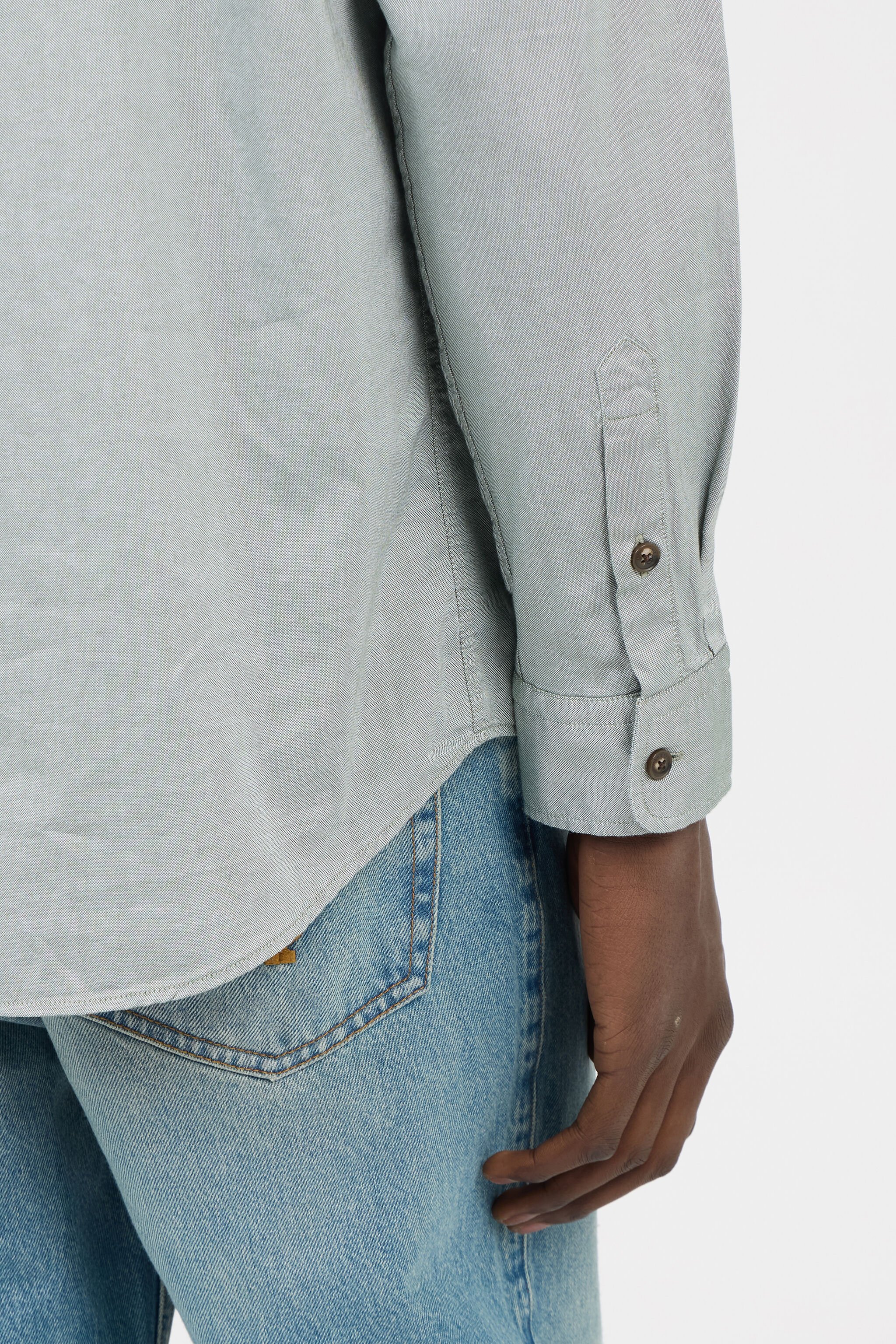 RC Chemise Gris Clair avec Broderie Monogram RC BROWN SOT70P-FN006