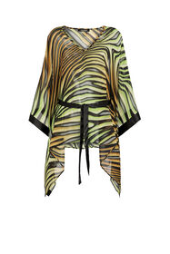 ${brand} Zebra-Print Kaftan Dress ${colorDescription} ${masterID}