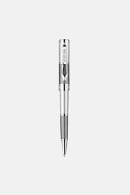 ${brand} Roberto Cavalli Chevron Ballpoint Pen, Two Tone Silver & Gun Color ${colorDescription} ${masterID}