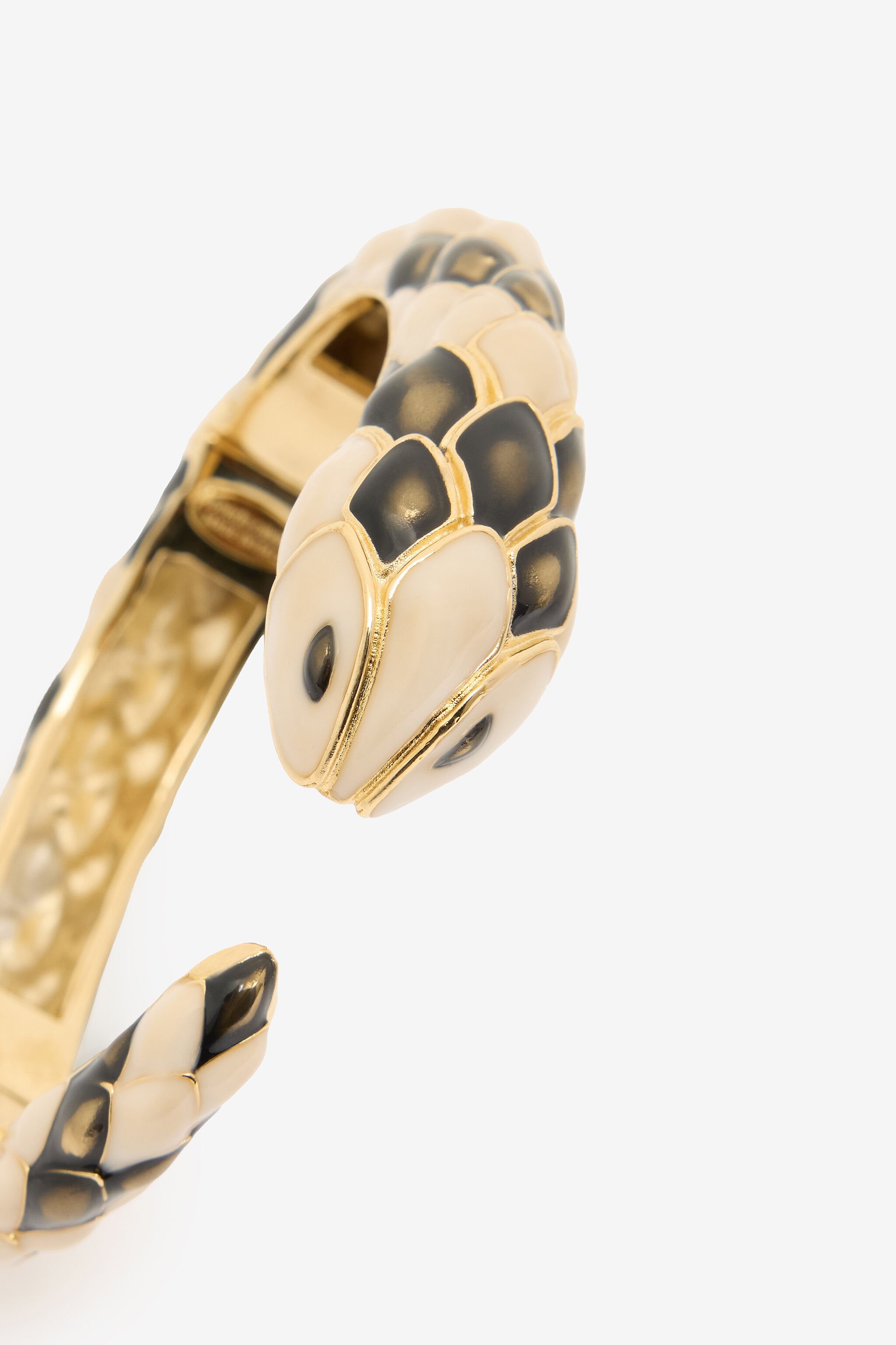 RC Rigid Bracelet with Snake Design Black UKG021-AM021