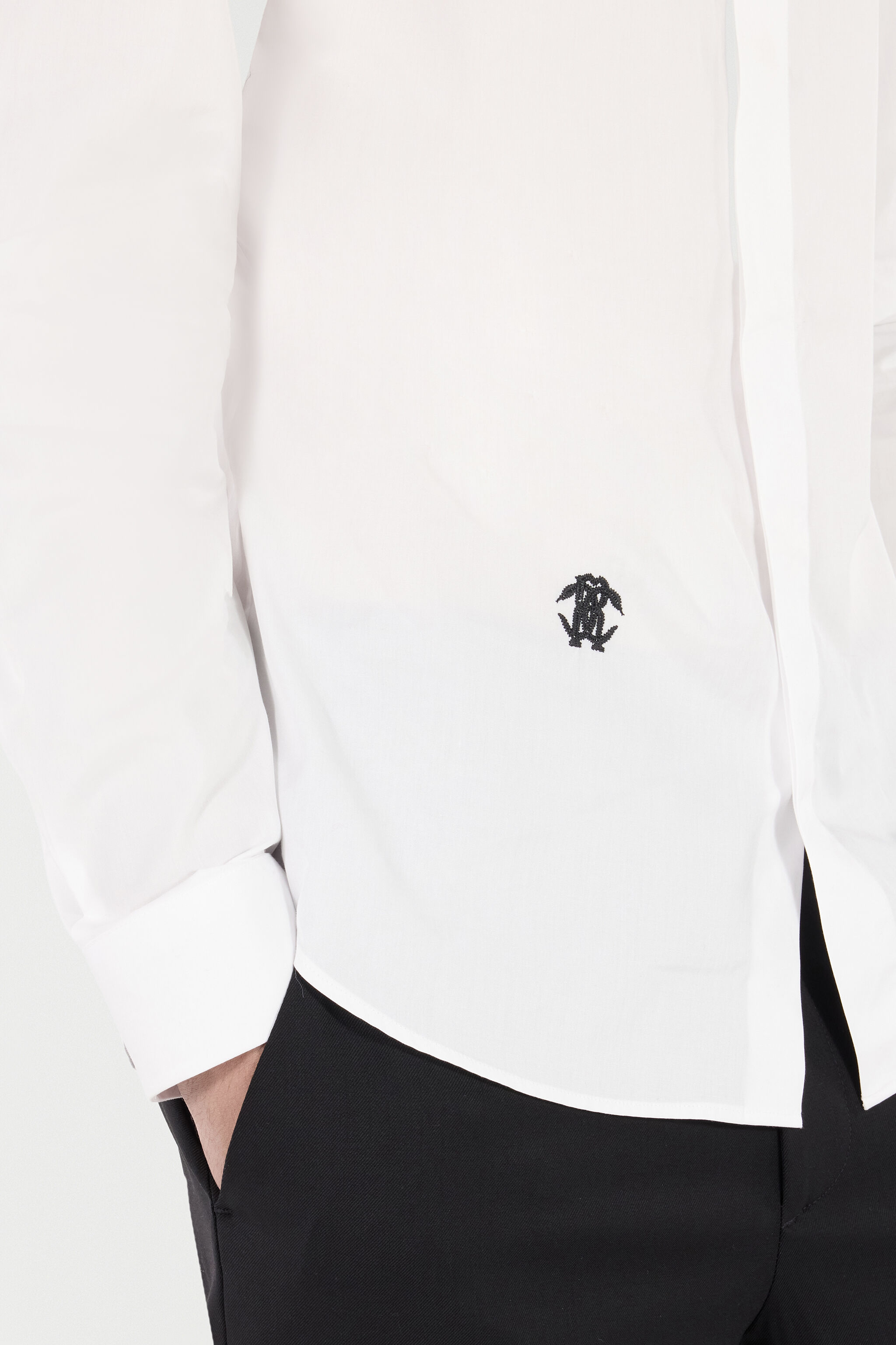 RC Cotton Shirt with Embroidery White VRT700-CH026
