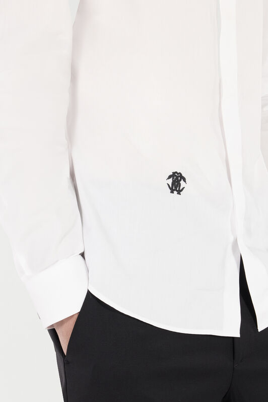 RC Cotton Shirt with Embroidery RC Cotton Shirt with Embroidery White VRT700-CH026