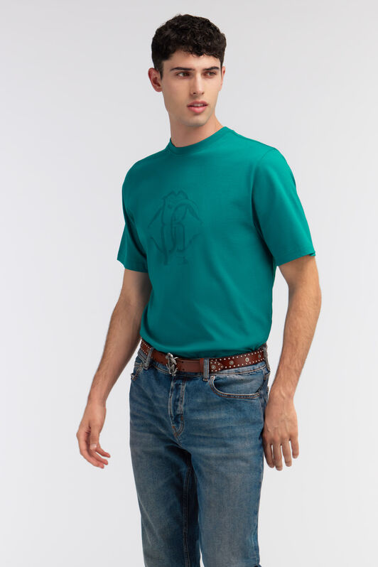RC Logo t-shirt Hellblau SRT61C-JD060