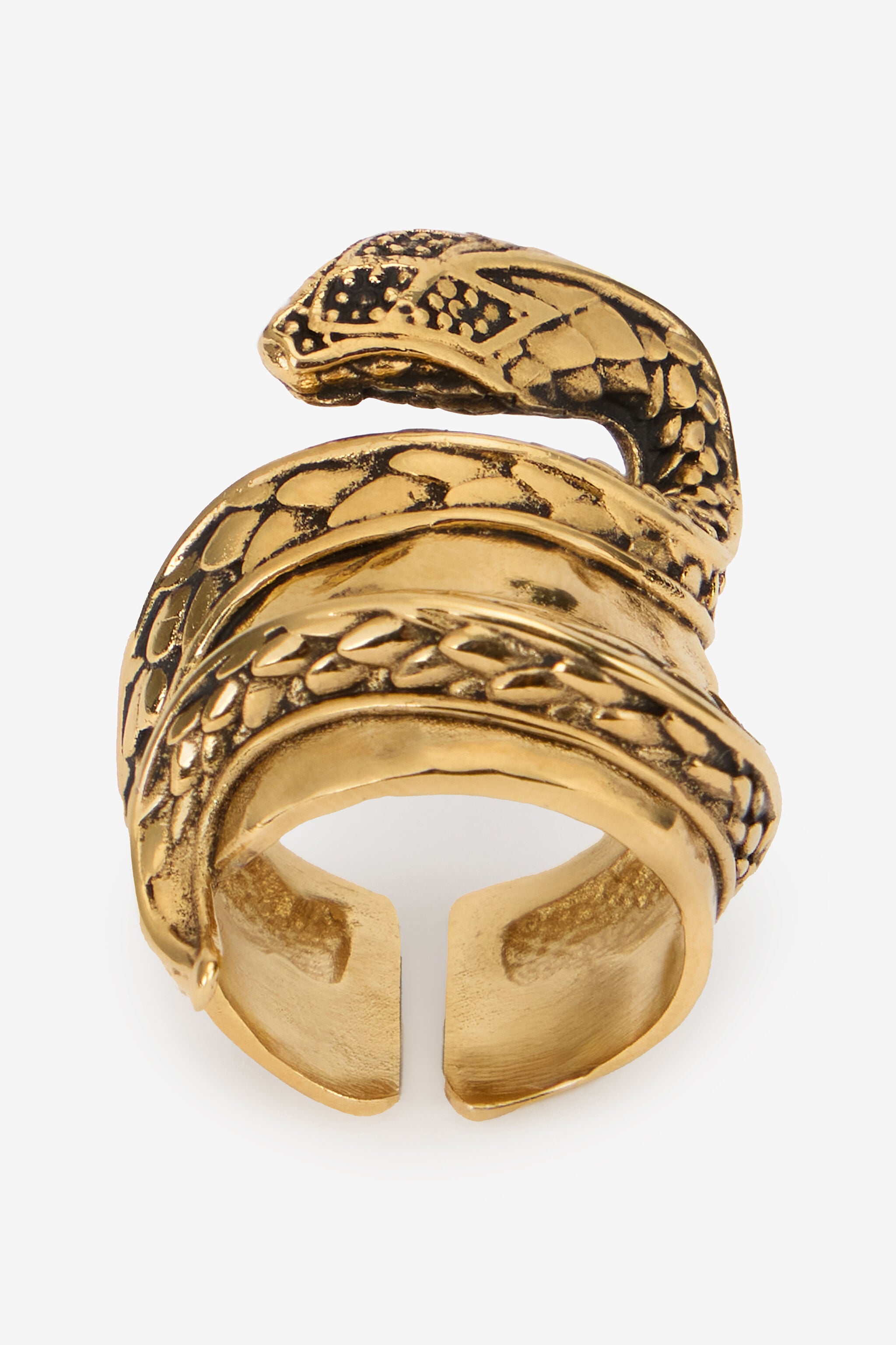 RC Gold Serpentine Ring OLD GOLD WKG011-AM001