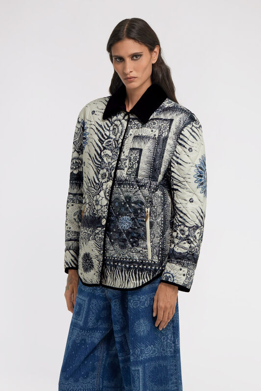 RC Bandana print Jacket Blau TKT805-SRN05