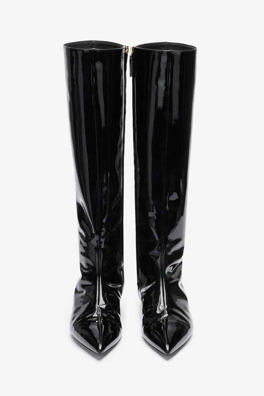 RC Black Patent Leather Boots Black TWS014-PZV00