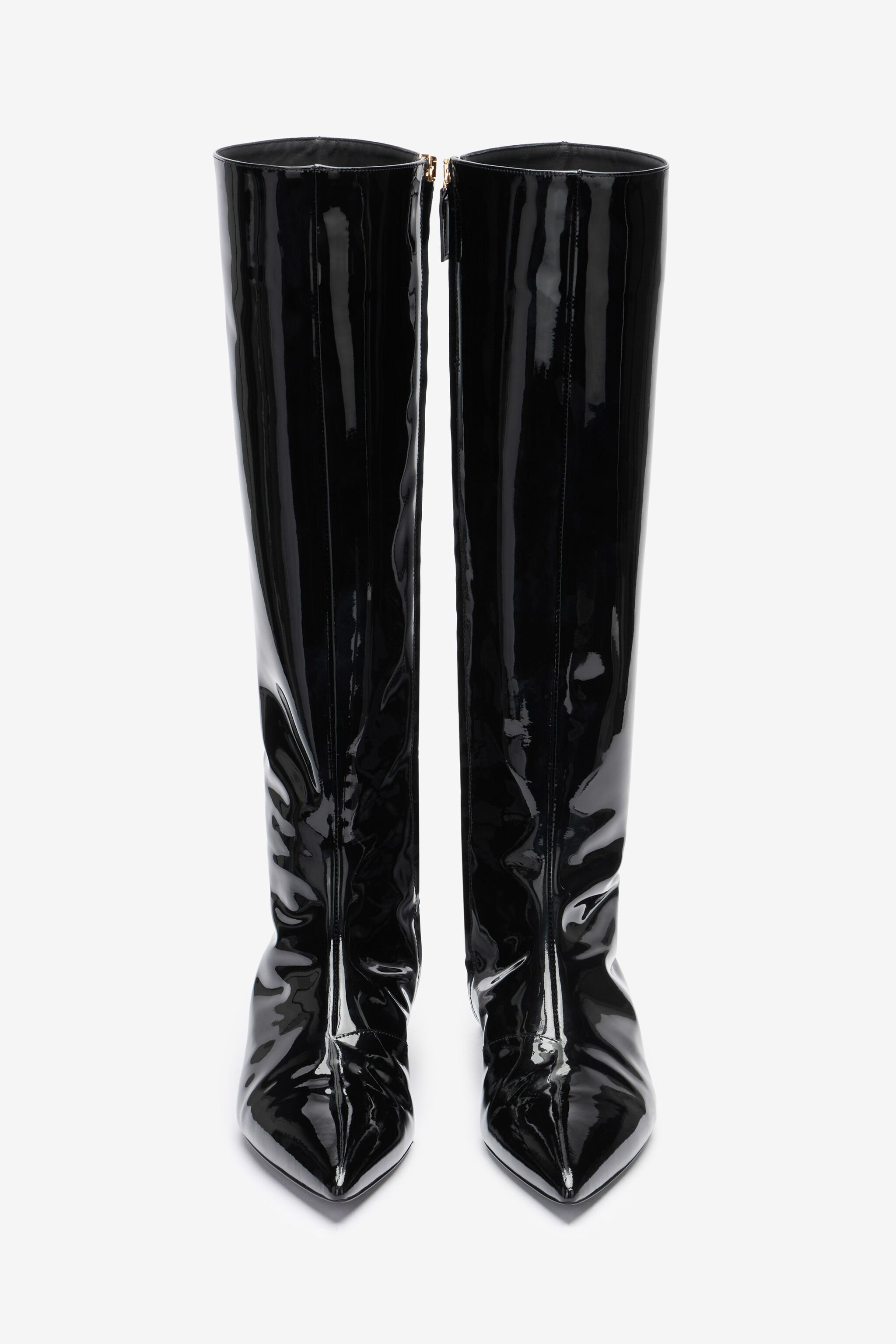 RC Black Patent Leather Boots Black TWS014-PZV00