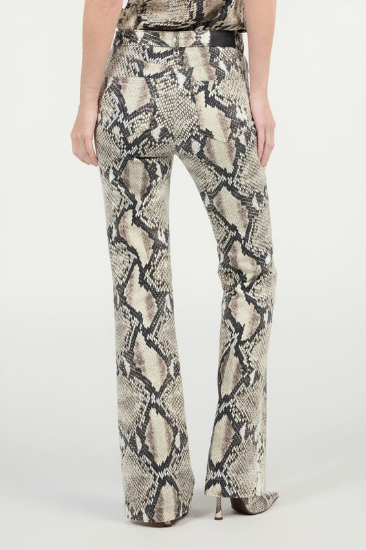 RC Rock-Colored Jeans with Python Print Marrón claro VWJ221-DAQ75