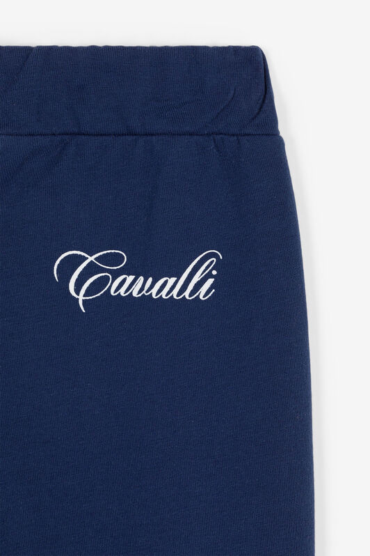 JU Logo-Print Sweatpants Dark blue PJT210-CF050