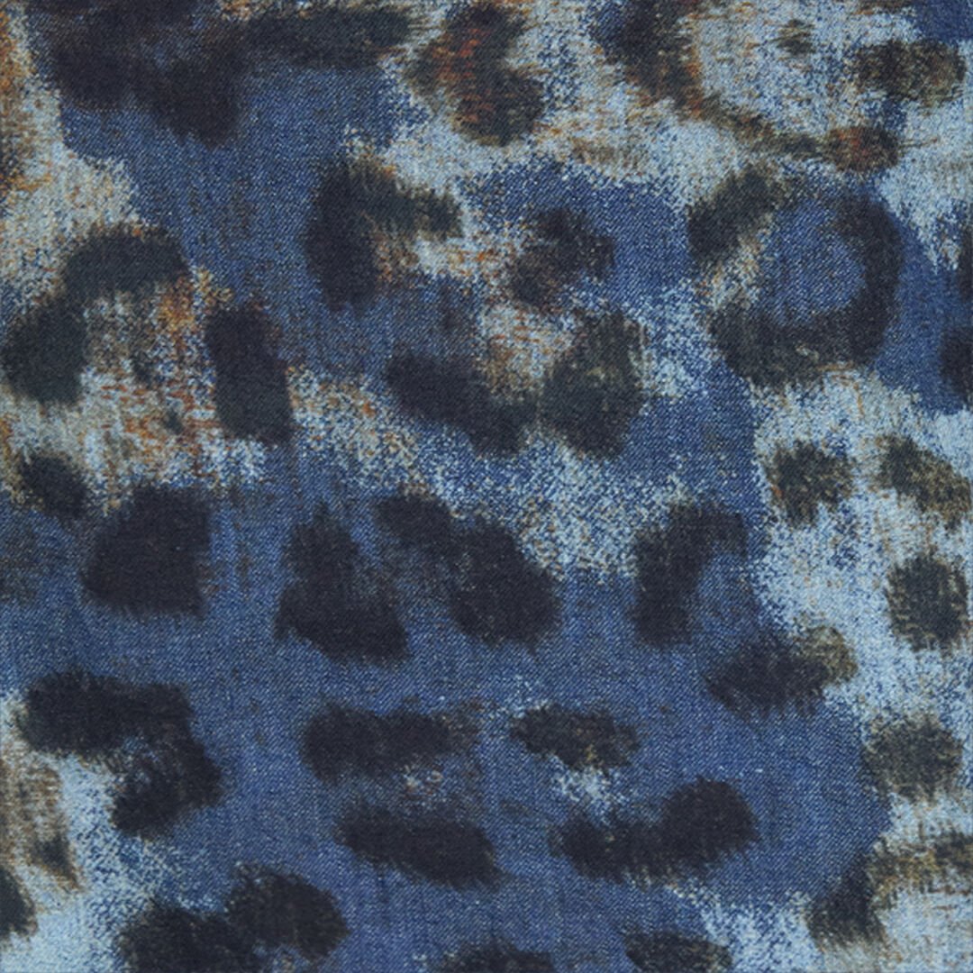 RC Jumpsuit with Animal Print BLU/MARRONE VQJ155-VT010