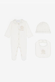 ${brand} RC Monogram-Embroidered Cotton Babygrow Set ${colorDescription} ${masterID}