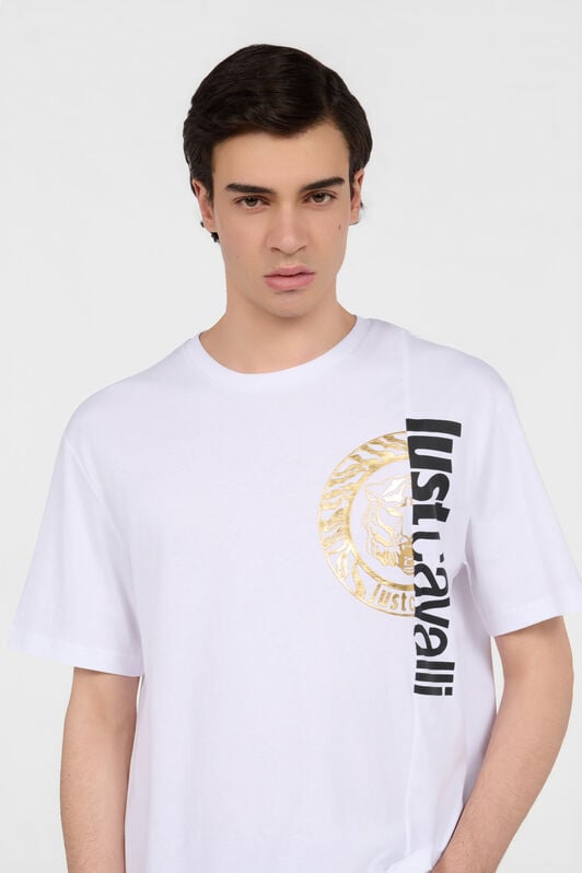 JC White T-Shirt with Logo WHITE Q61255-Q0158