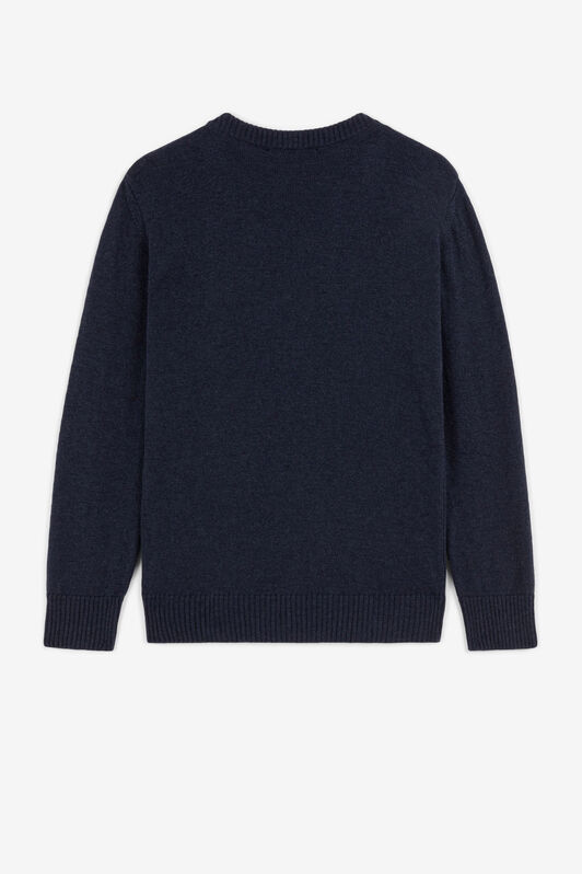 JU RC Monogram Crest-Appliqué Sweater Dark blue PJM001-MQ013