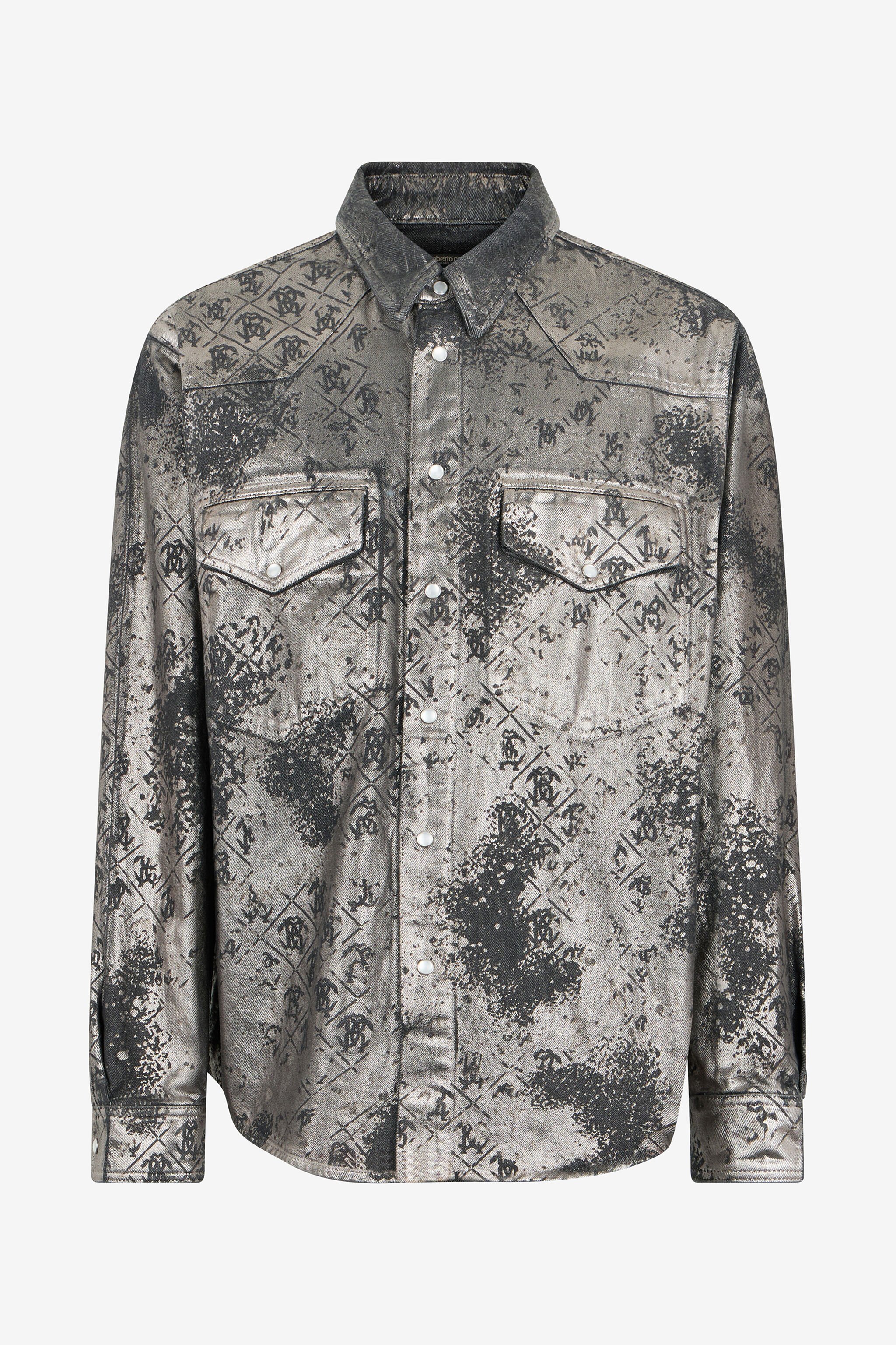 RC Camicia con stampa Monogram RC Camicia con stampa Monogram BLACK WRJ700-DN012