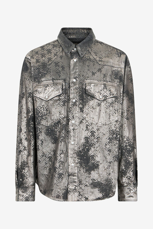 RC Camicia con stampa Monogram RC Camicia con stampa Monogram BLACK WRJ700-DN012