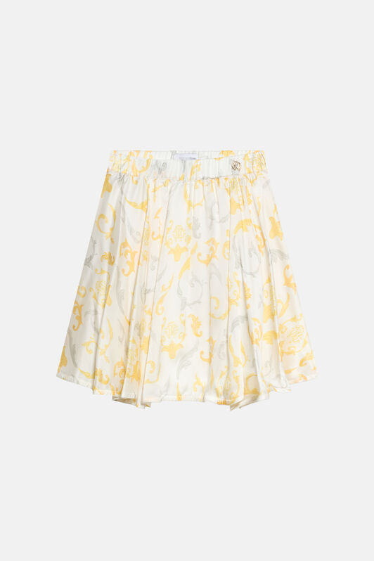 JU Children's skirt with Araldic print Milky white SJT312-2NL95