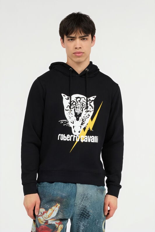 RC Black Sweatshirt with Jaguar and Lightning RC Black Sweatshirt with Jaguar and Lightning BLACK POT69B-CF052