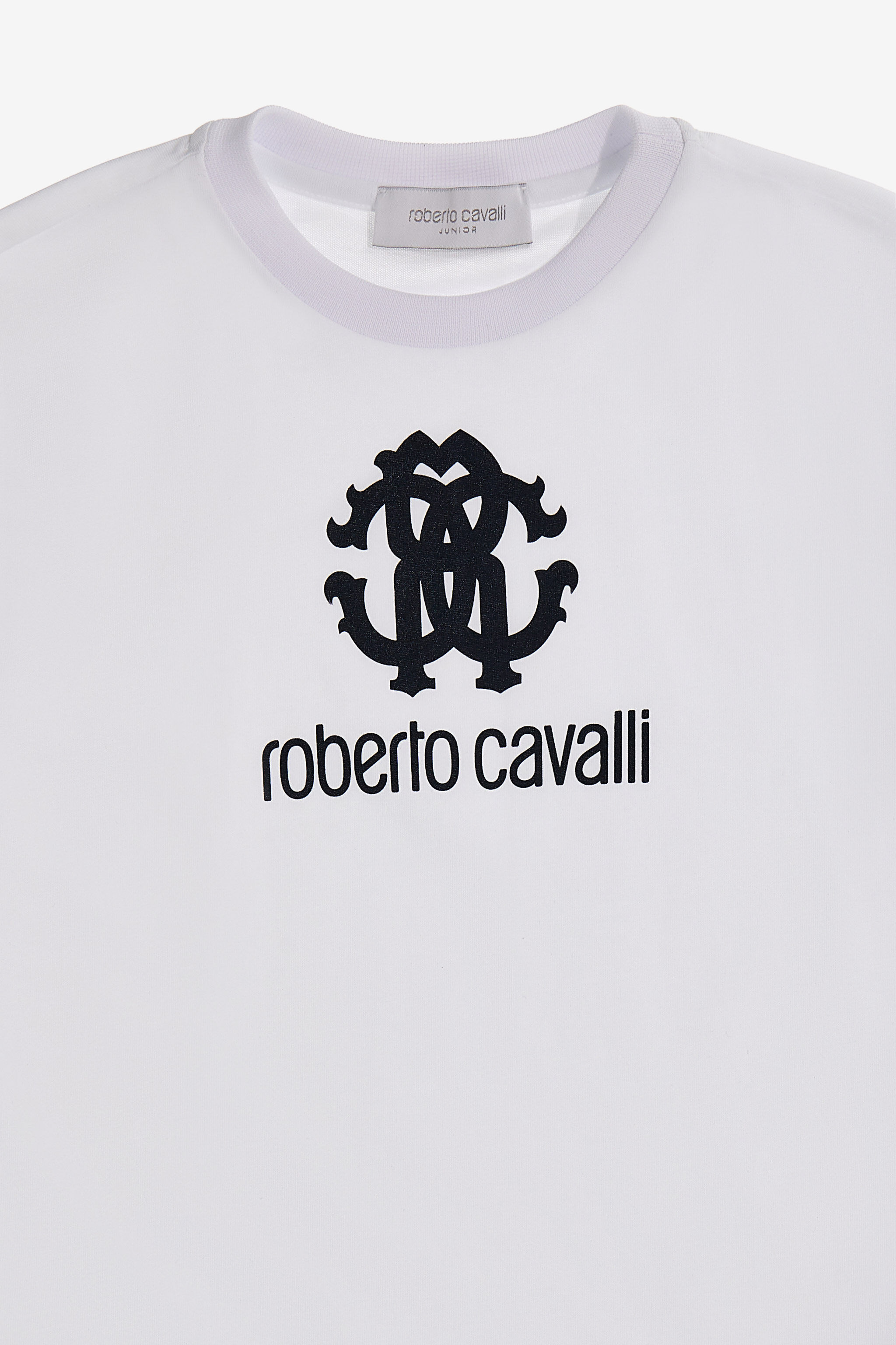 JU T-shirt with Monogram RC White SJT640-JD001