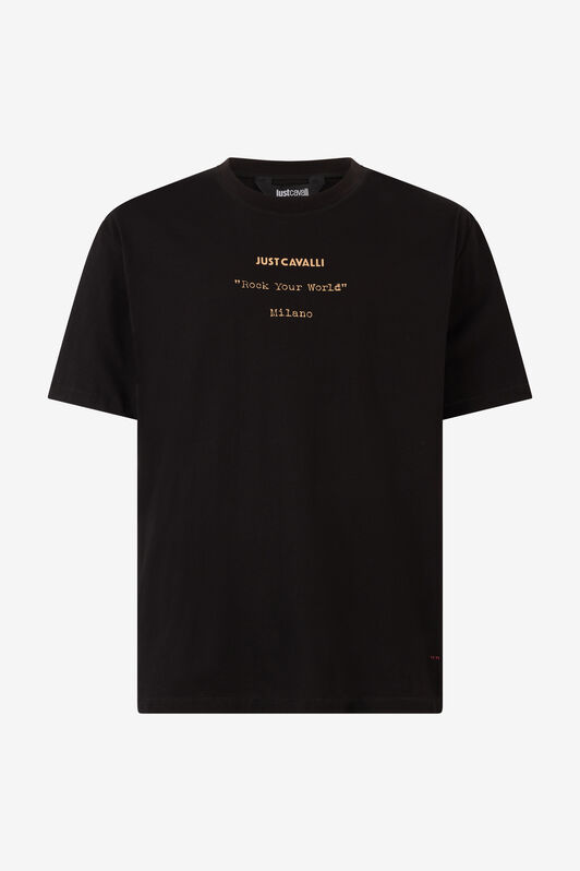 JC T-Shirt Mit Personalisiertem Print Schwarz UFT036-UF056