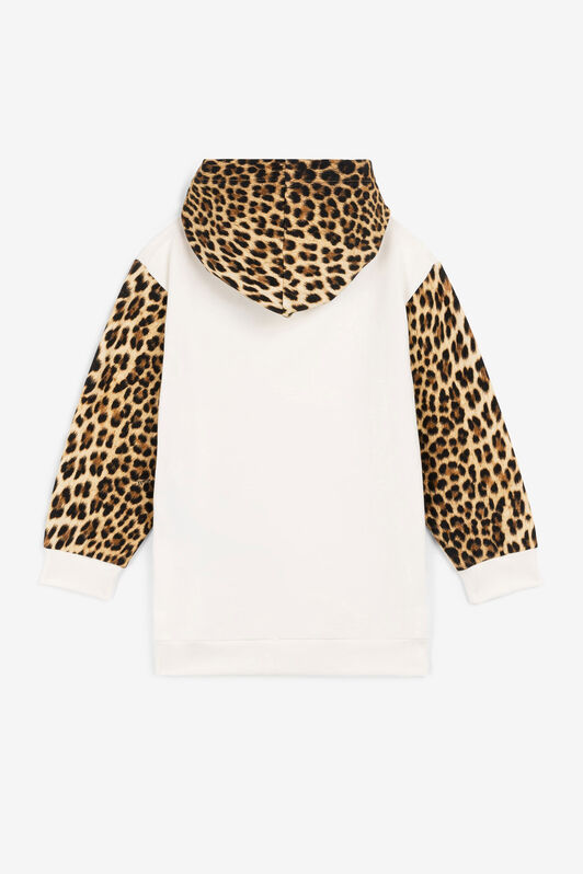 JU Animalier Patchwork-Print Logo Hoodie JU Animalier Patchwork-Print Logo Hoodie Light brown OJT959-ISA2J