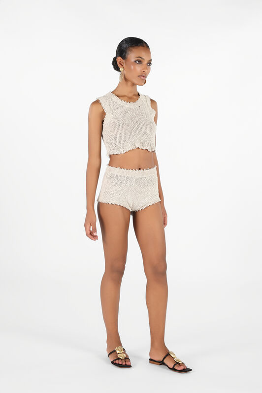 RC Gestrickte Shorts Hellbraun UWM201-ME005