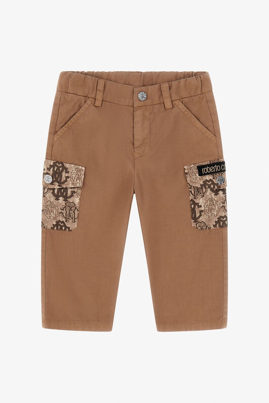 JU RC Logo Pants Light brown TJT237-CE035