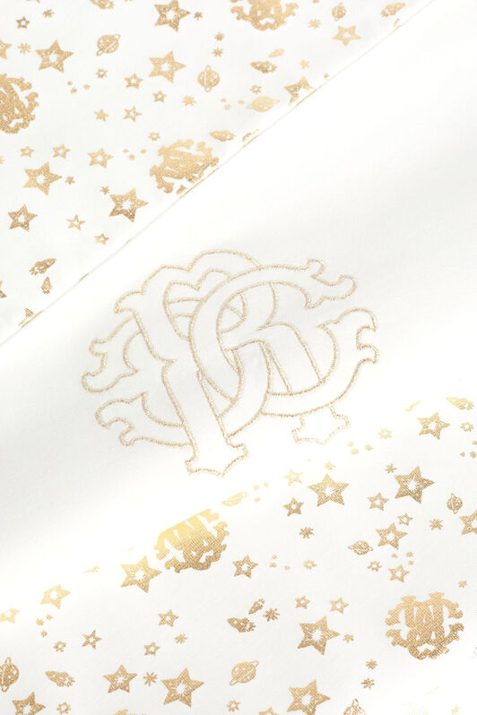JU Space Logo print blanket JU Space Logo print blanket GOLD/MILKY WHITE IJT882-JFQ62