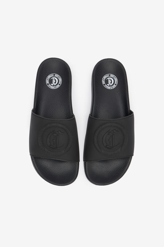 JC Mules À Logo Noir UFS028-UF303