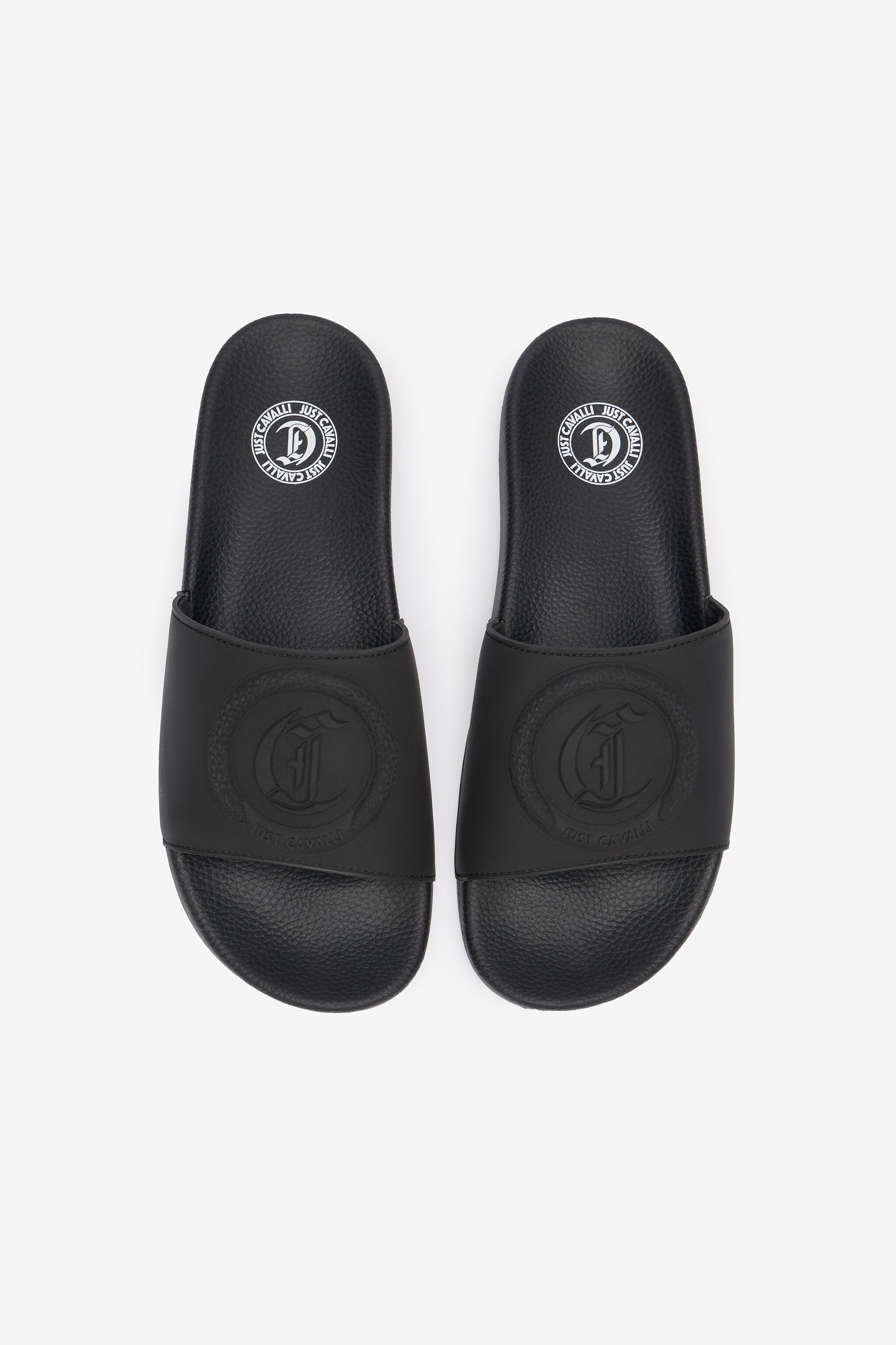 JC Mules À Logo Noir UFS028-UF303