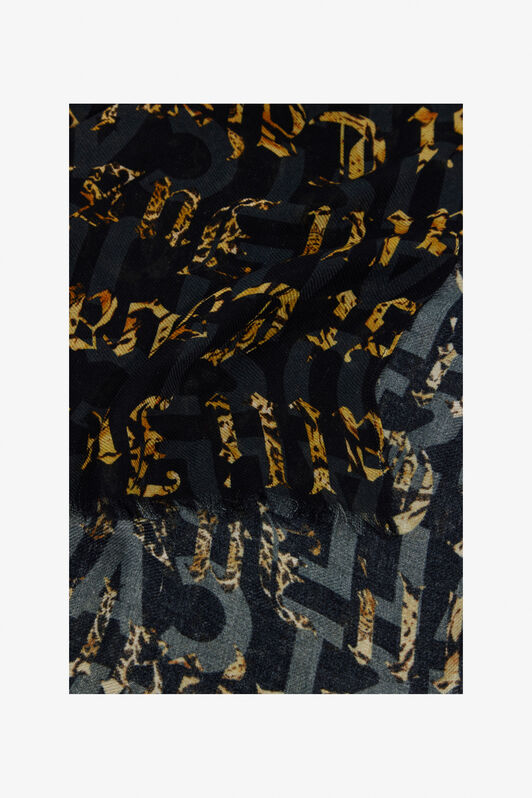 JC Just Cavalli Logo scarf Black TFA033-TF349