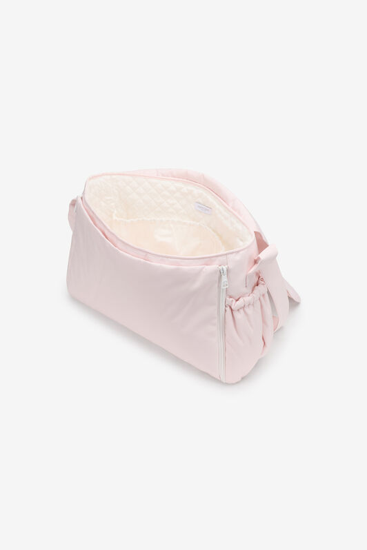 JU RC Monogram-Embroidered Changing Bag BABY PINK TJT824-SB001