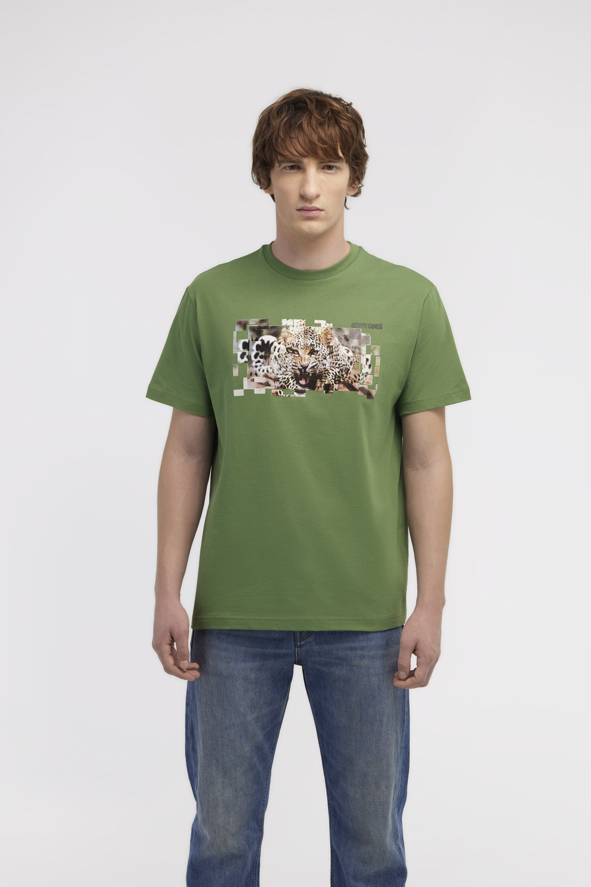 RC T-shirt with Jaguar logo and print Green NOT60K-JD060