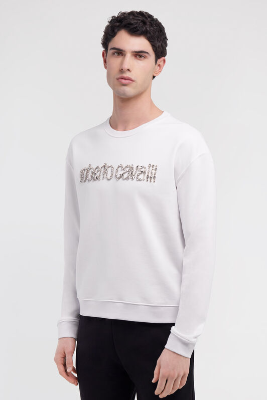 RC Sweatshirt with Logo Blanc NOT67B-CF052