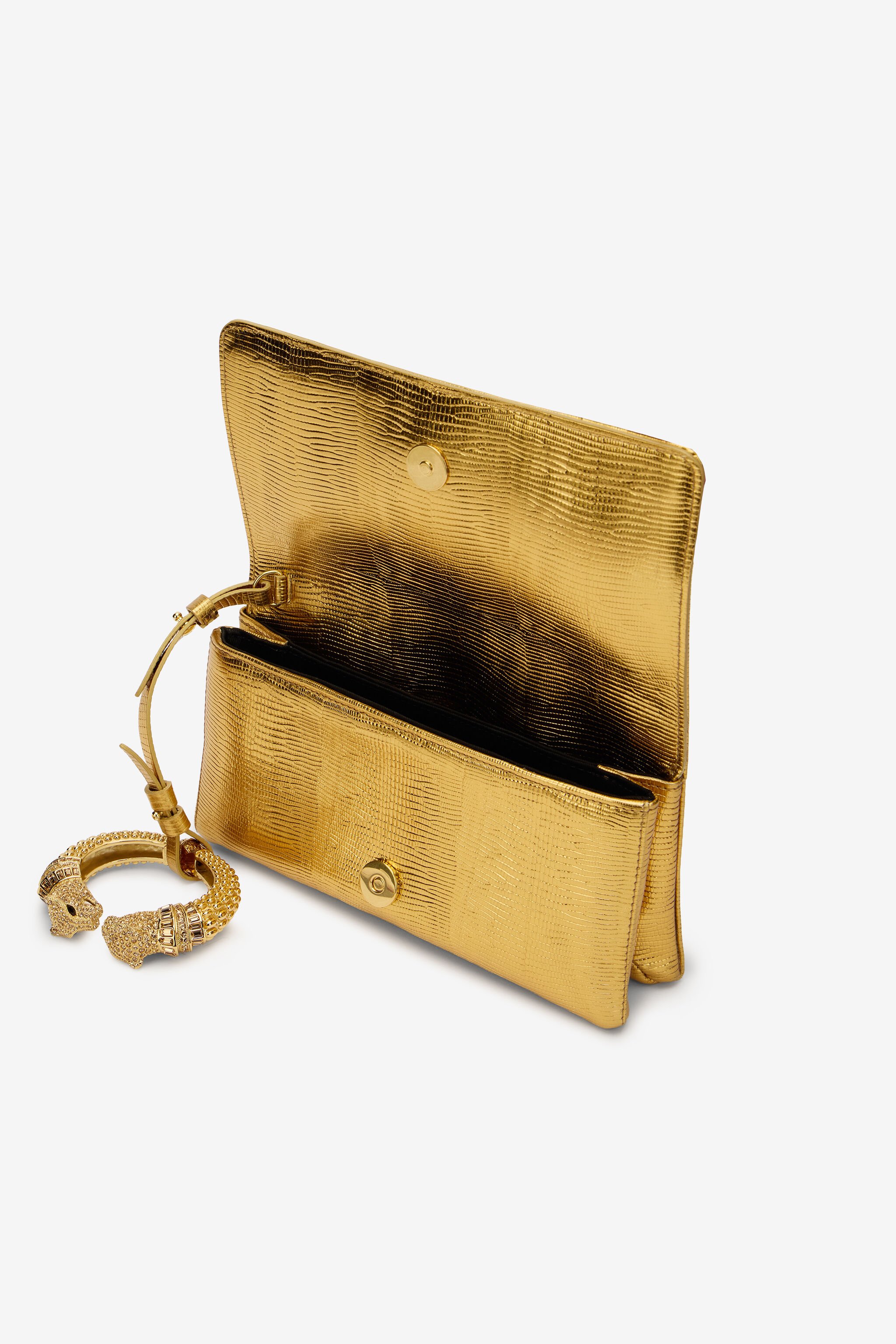 RC Roar Pochette Bag Gold Leather GOLD RKB012-PZS14