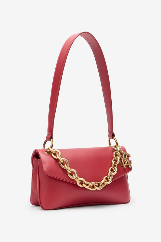 RC Shoulder Bag with Chain and Charm RC Shoulder Bag with Chain and Charm Red VKB015-PNE02