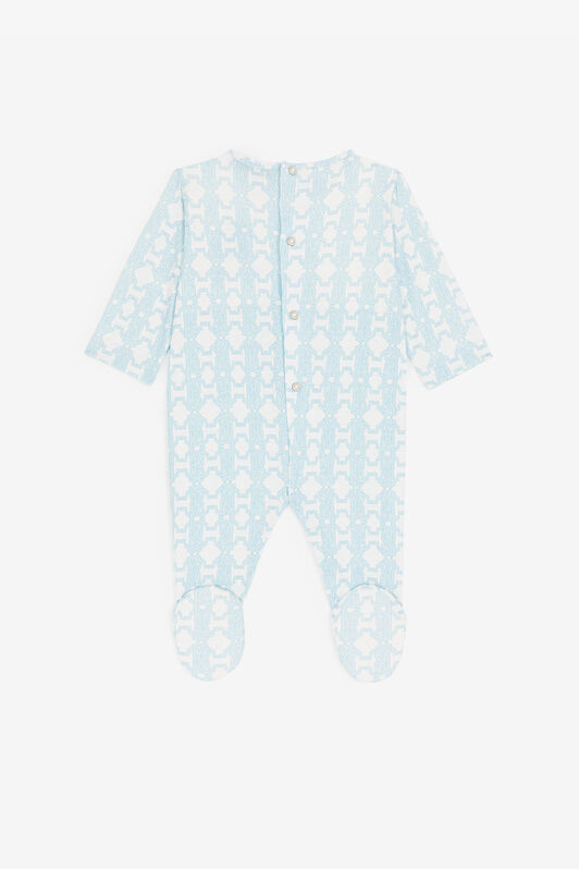 JU RC Monogram-Embroidered Babygrow Set Light blue RJT837-JFF66