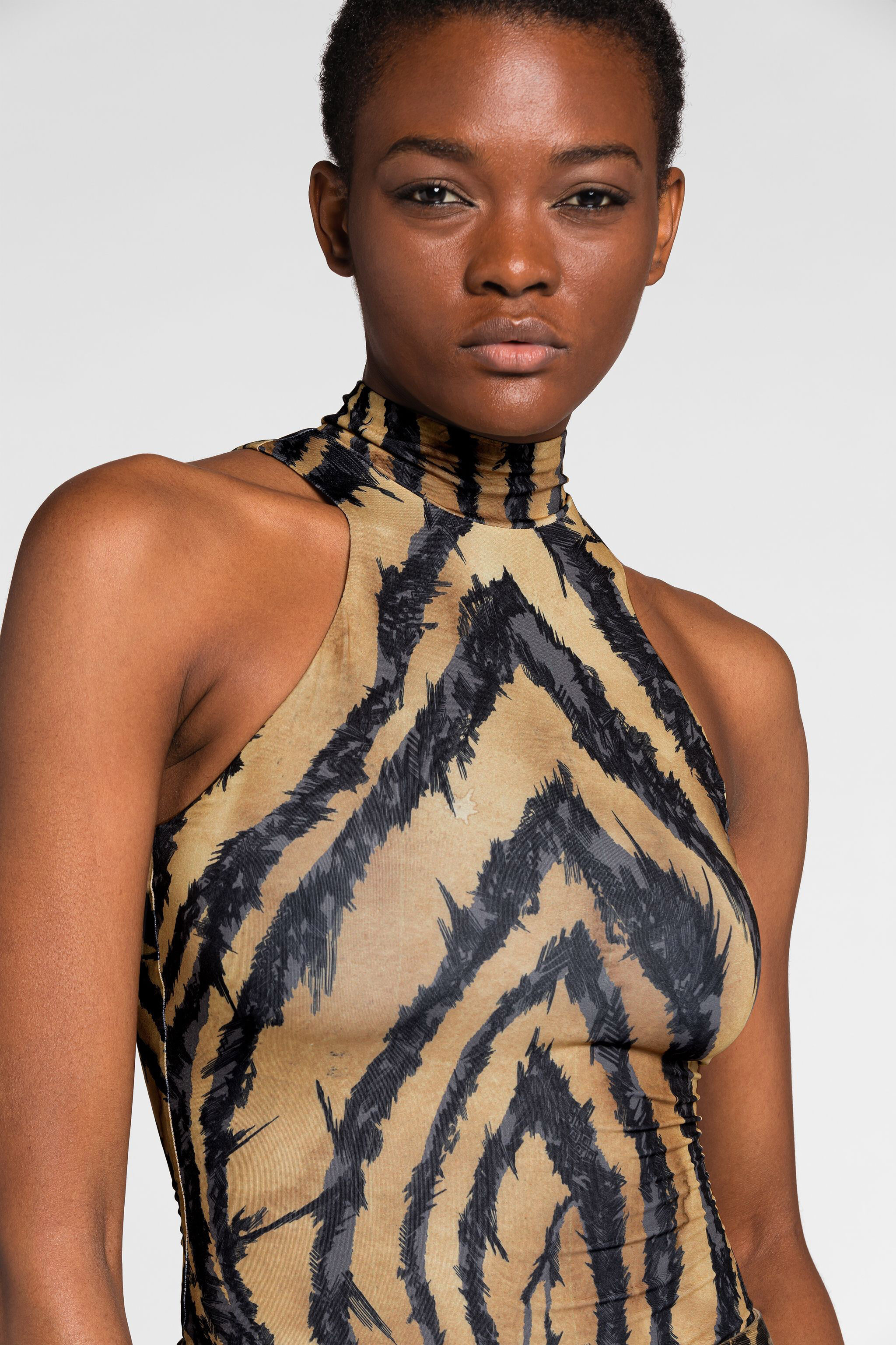 RC Freedom-Print Bodysuit RUM/NUDE NQT600-HVB79