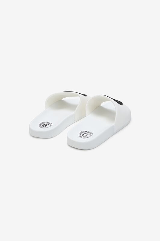 JC White Slide Sandals 003+899 SFS076-SF327