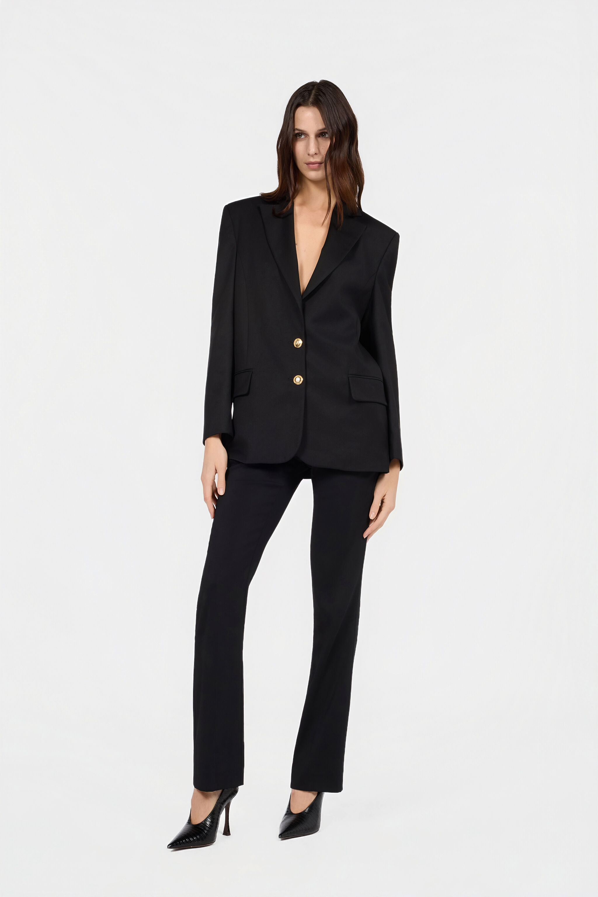 JC Schwarze Maßgeschneiderte Jacke BLACK VFT304-VF454