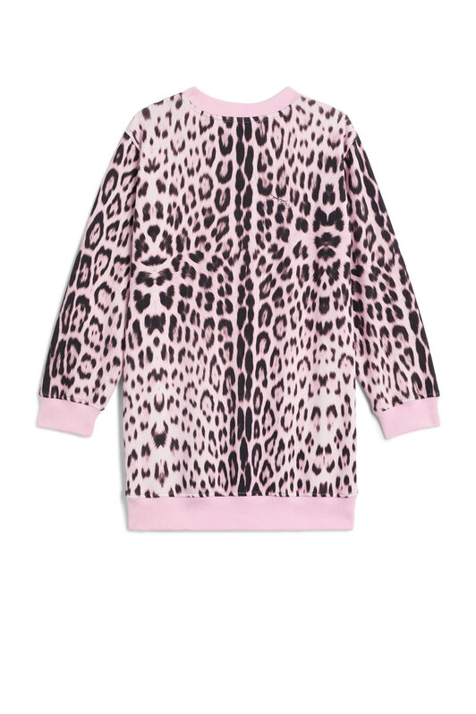 JU Heritage Jaguar print sweatshirt dress PINK/BLACK JJT130-FOS73