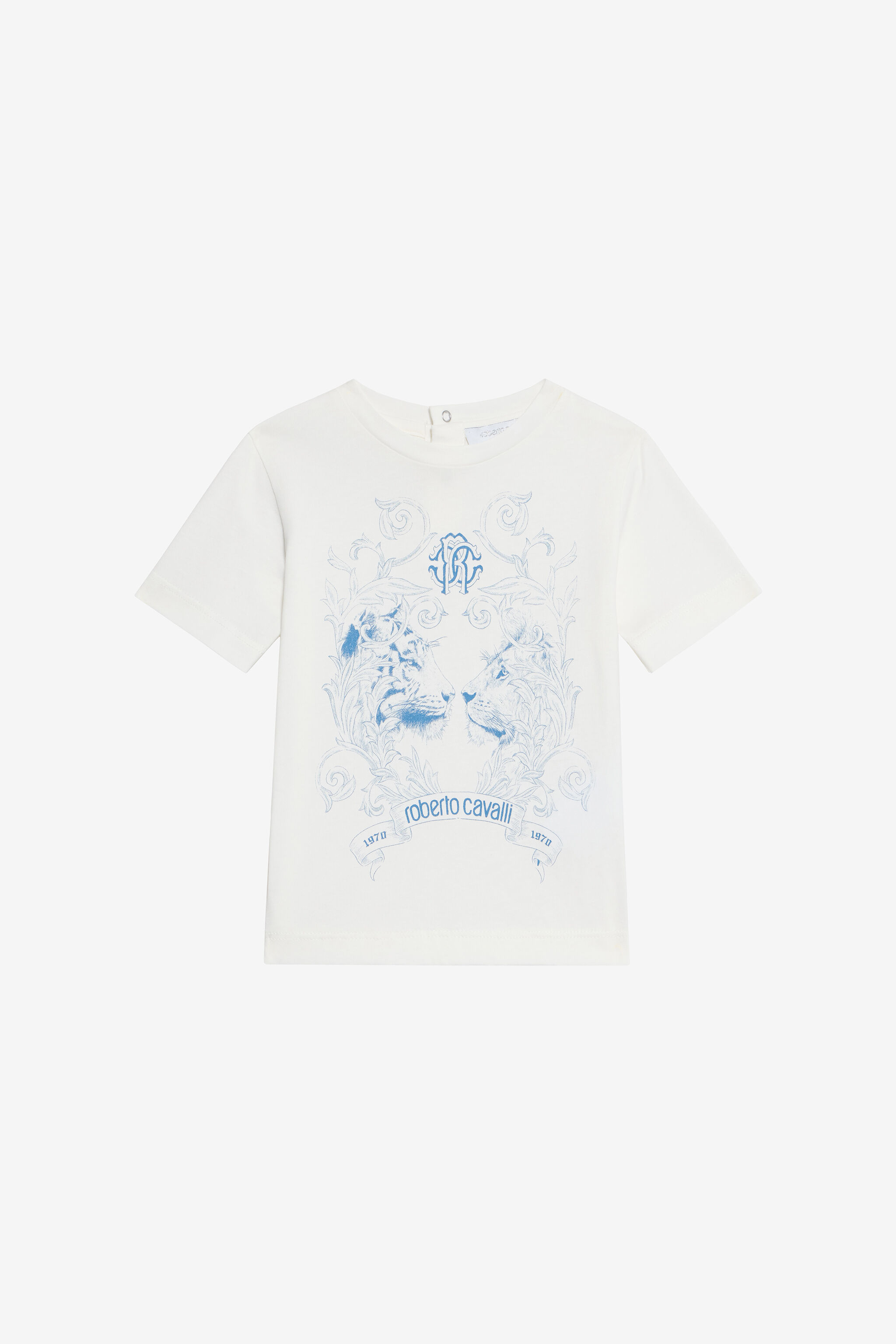 JU T-Shirt Bianco Latte Con Stampa Felini MILKY WHITE VJT609-JD001