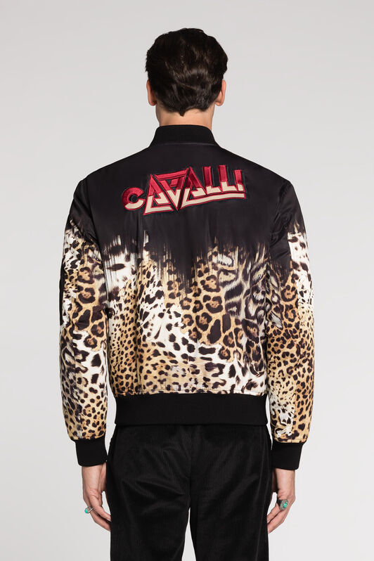 RC Queen of Sicily-Print Bomber Jacket Light brown RRT403-5R003